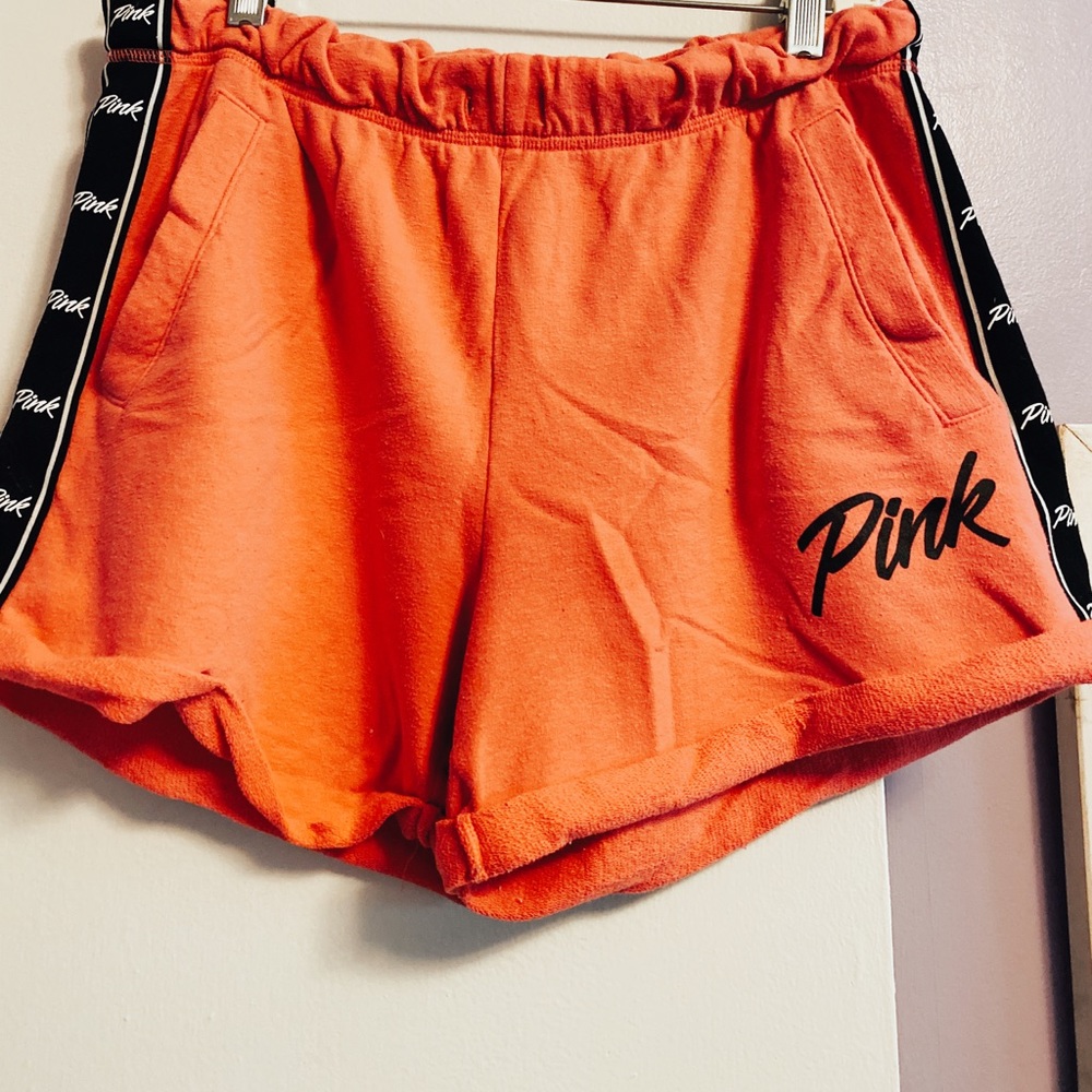Pink sweatshirt shorts